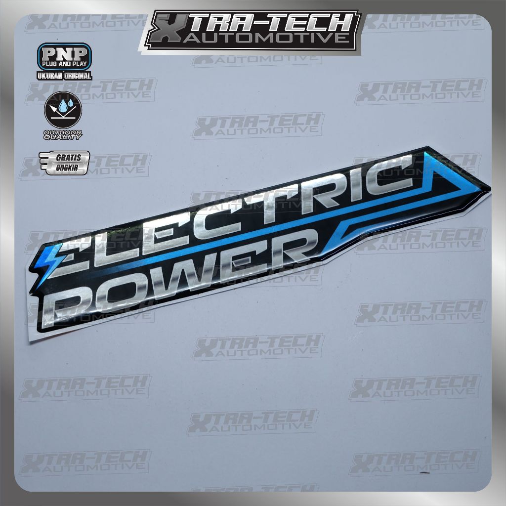 Jual Emblem Electric Power / Emblem motor listrik | Shopee Indonesia