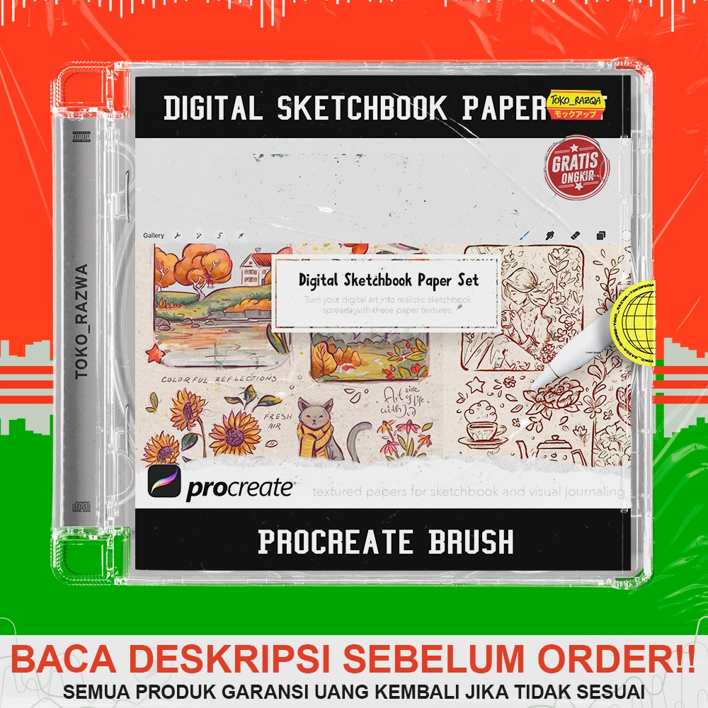 Jual Procreate Brush - Digital Sketchbook Paper Set - 300525 | Shopee ...