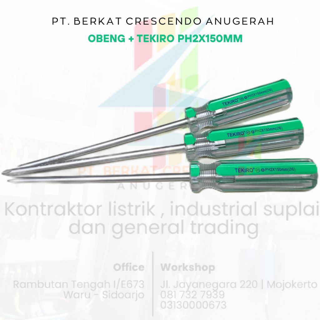 Jual TEKIRO OBENG + DAN - MERK TEKIRO KUNING TEKIRO HIJAU (+) UKURAN 2 ...