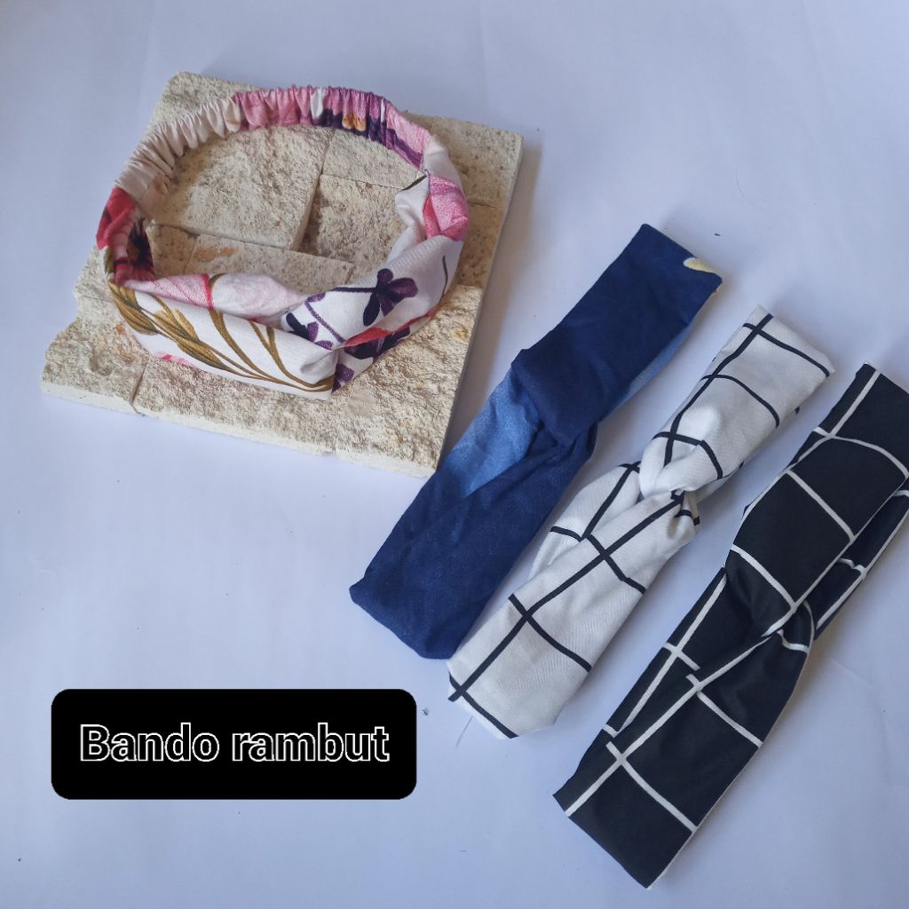 Jual Bandana/ciput bandana kain/fasion wanita/bendo rambut murah ...