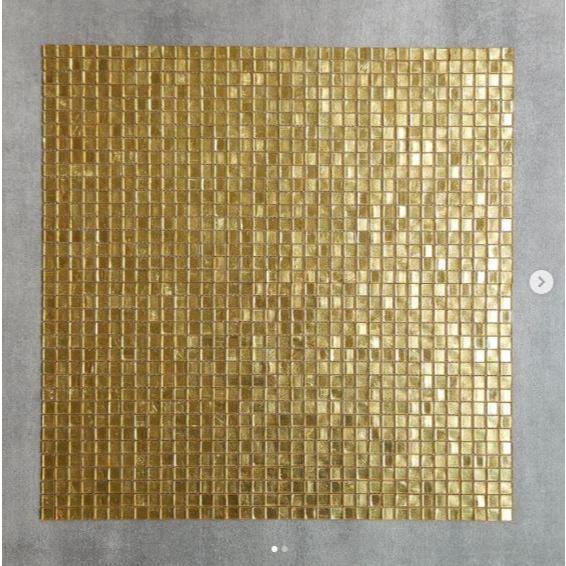 Jual Mosaic MOZZA TILE Glass Byzan Gold | Shopee Indonesia