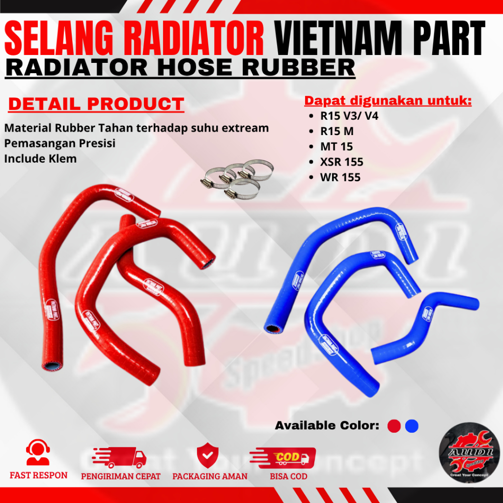 Jual SELANG RADIATOR R15V3 MT15 XSR R15V4 SELANG RADIATOR R15 V4 SELANG ...
