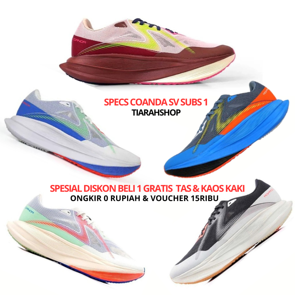 Jual Sepatu Running Lari Specs Coanda SV SUBS1 100% PREMIUM Sepatu Race ...