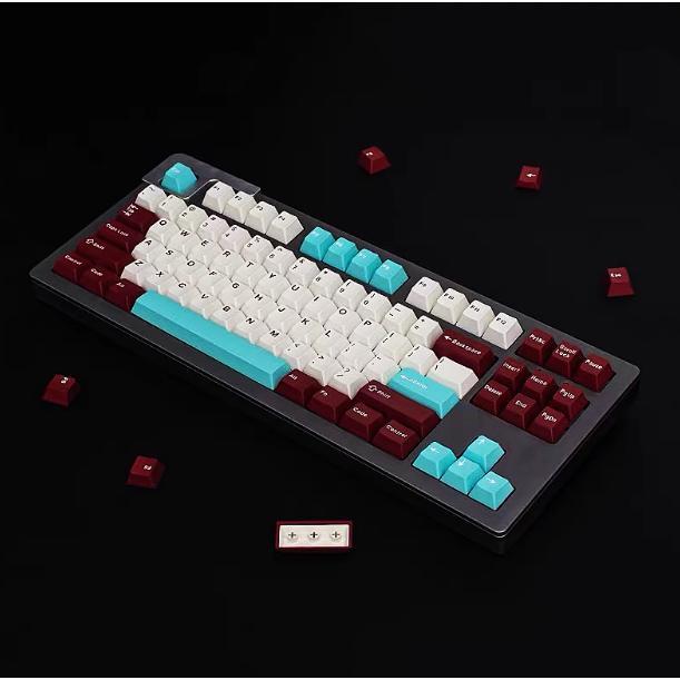 Jual Keycaps Aifei Yuru Maroon White Cyan Colorways Cherry Profile ...