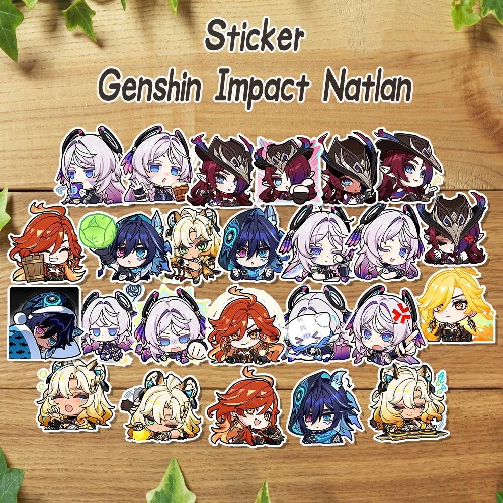 Jual Stiker Genshin Impact Natlan Sticker Vinyl Emoji Genshin / Sticker ...