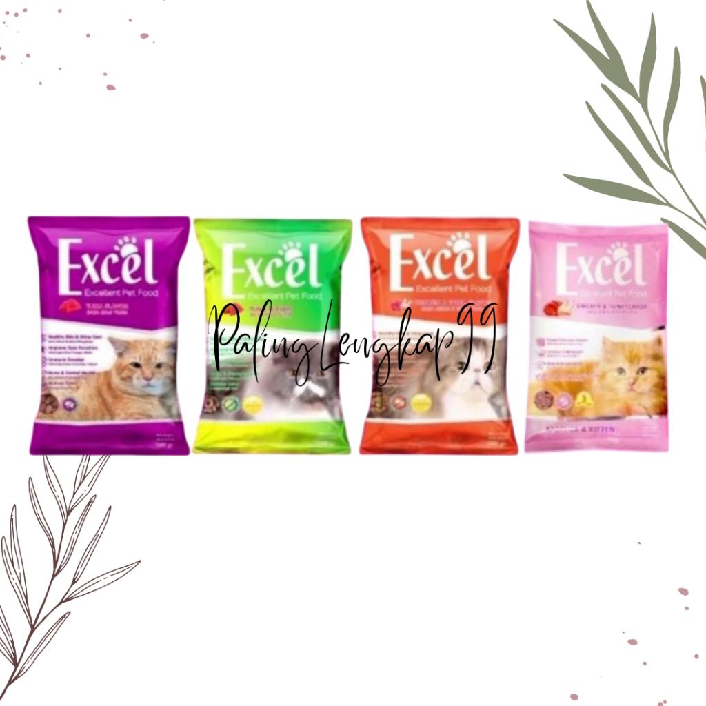 Jual EXCEL MAKANAN KUCING EXCEL 500 GRAM DRY FOOD CAT FOOD | Shopee ...