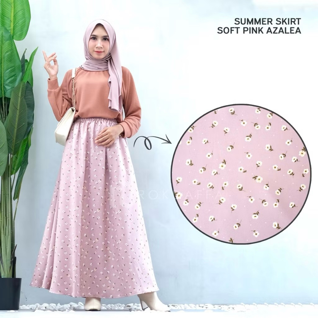 Jual (Preloved) Rok Motif Bunga Pink Cantik by Rokdaffa Rok Wanita ...