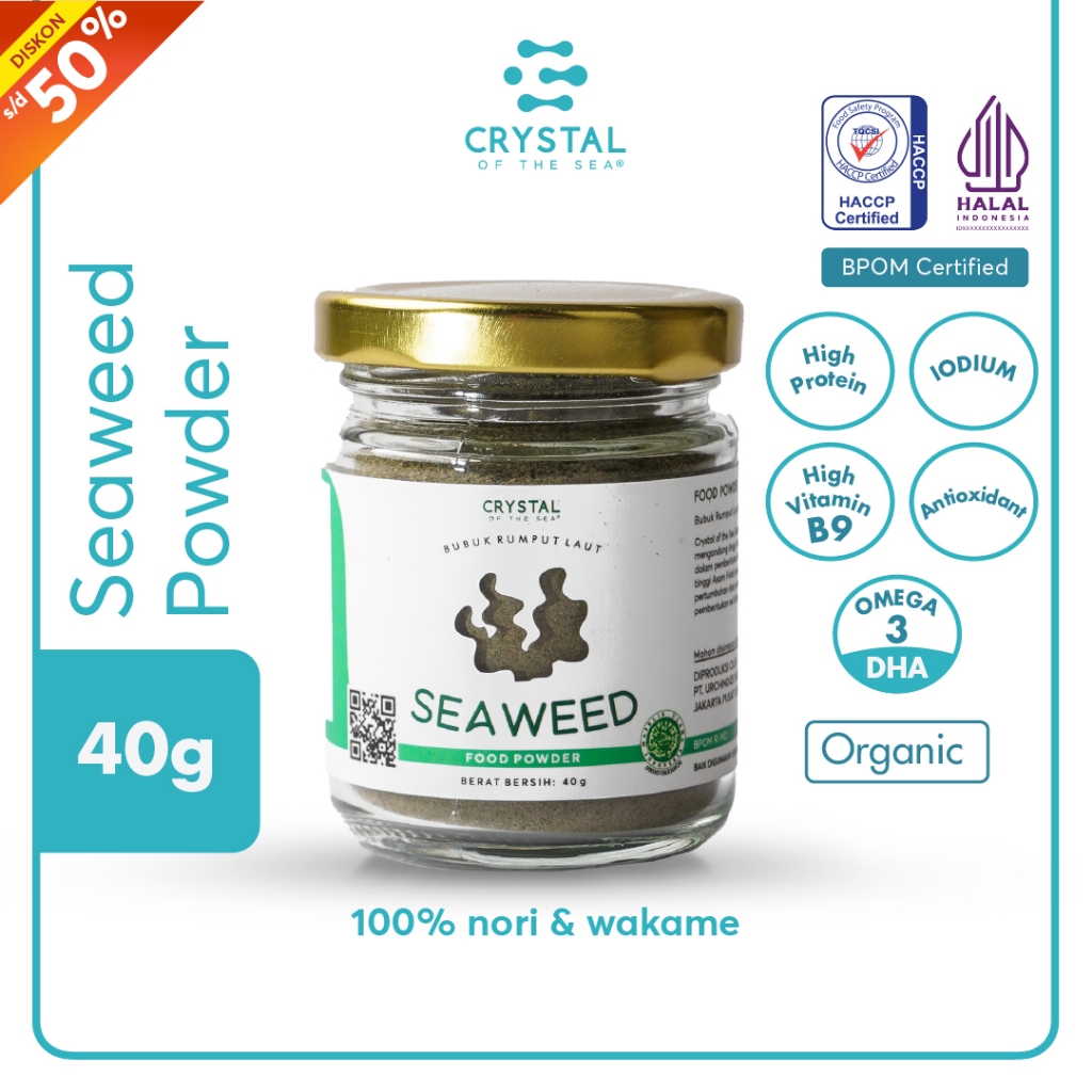 Jual Crystal of the Sea | Seaweed Powder (40GR) (10GR)/ Bubuk Rumput ...