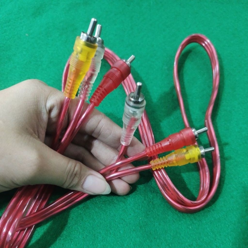 Jual KABEL RCA TV DVD SET TOP BOX / KABEL JAK JEK RCA KABEL AUDIO 1.5 ...
