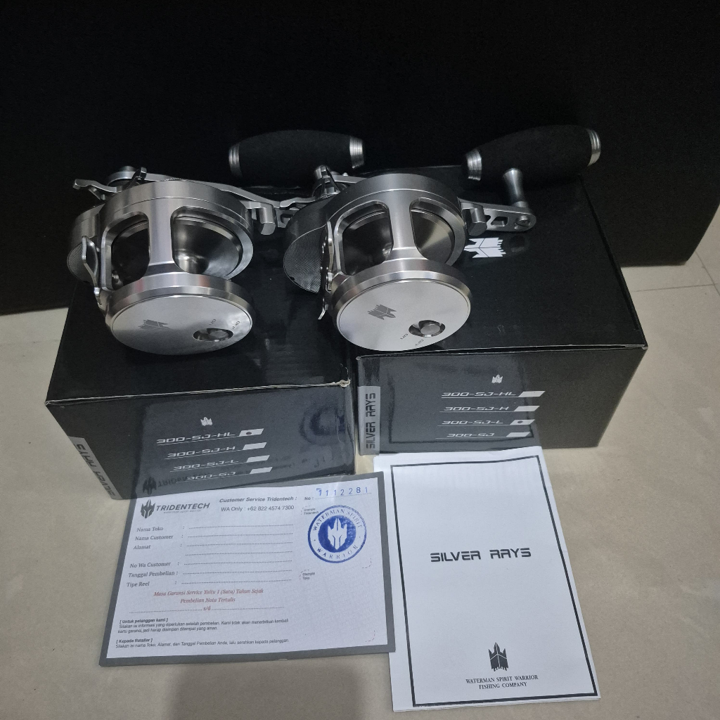 Jual Reel Tridentech Silver Rays OVERHEAD 300-SJ-HL / 300-SJ-L | Shopee ...