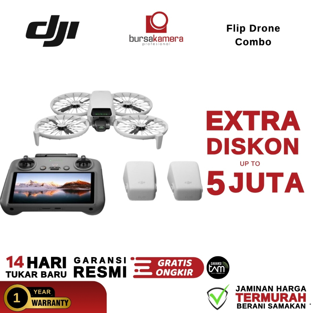 Jual DJI Flip RC-N3 Remote Drone Foldable Full Coverage Propeller Guard ...
