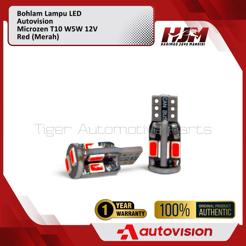 Jual Bohlam LED Canbus T10 W5W 12V Autovision Microzen - Lampu Senja ...