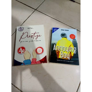 OBRAL BUKU MURAH ORIGINAL / NOVEL REMAJA / 1 PAKET 2 BUKU / ANNOYING BOY / PRESTIGE / ROMANCE / BEST SELLER / DEWASA / FIKSI / SEPAKET 2 BUKU /