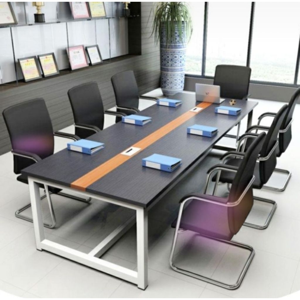 Jual meja meeiting 8 orang, meja rapat, meja kantor. meja modern ...