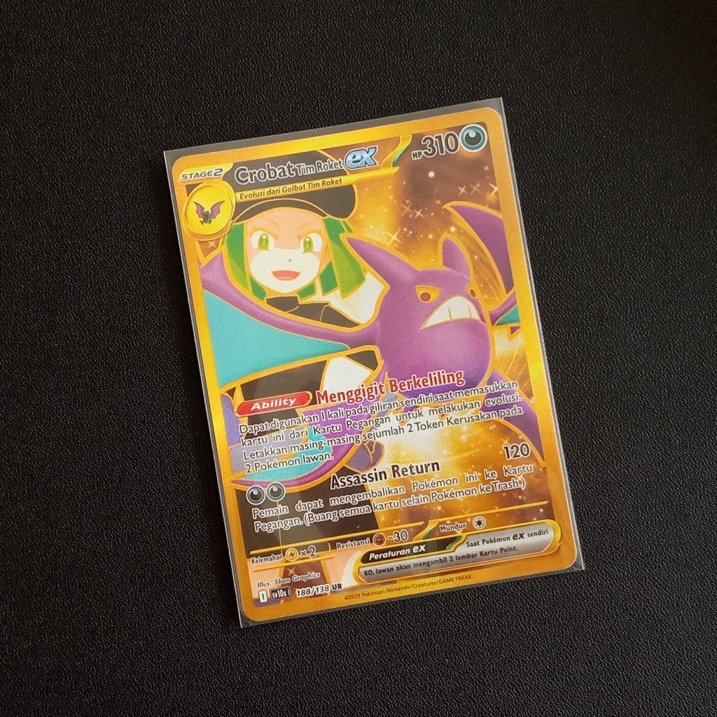 Jual Crobat Tim Roket EX UR sv10s Kehadiran Juara Pokemon TCG Indonesia ...