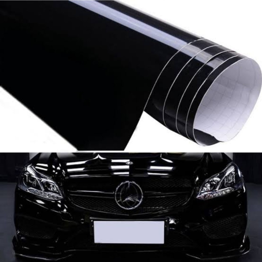 Jual Stiker Sticker Black Glossy L 50 x P 50 Cm Hitam Glossy Mengkilap ...