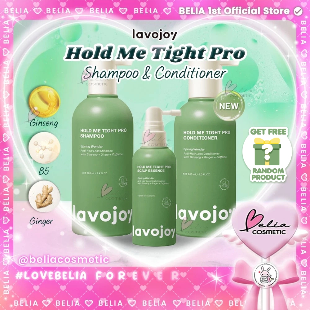 [ BELIA ] LAVOJOY Hold Me Tight Pro | Shampoo Spring Wonder | Conditioner Spring Wonder | Shampoo Anti Rontok | Mempercepat Pertumbuhan Rambut