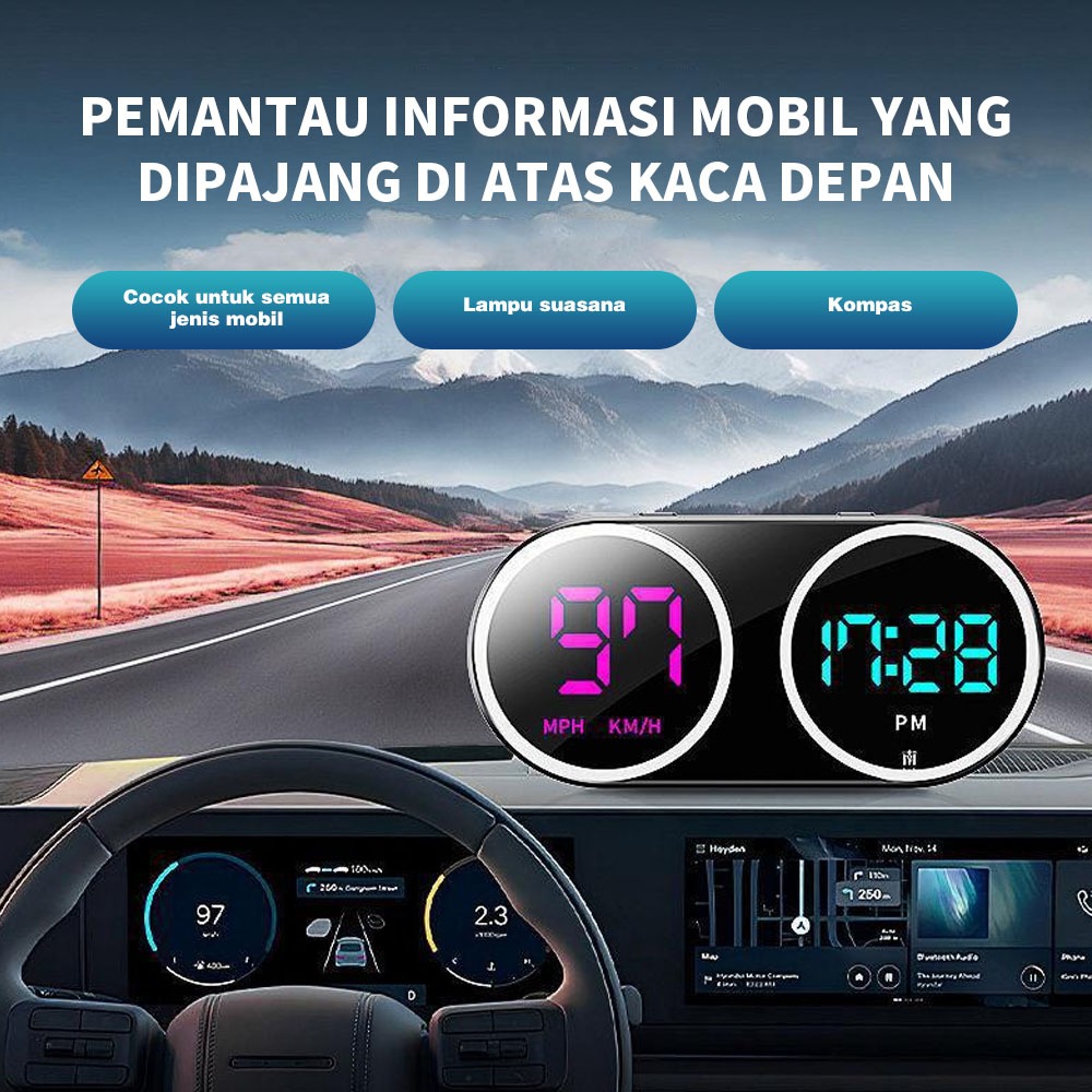 Jual Mobil GPS Mobil Tampilan Dengan HUD KM/H Mobil Motor Speedometer ...
