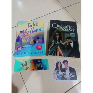 OBRAL BUKU MURAH ORIGINAL / NOVEL REMAJA / 1 PAKET ISI 2 BUKU / TAKE MY HAND / QUEEN BEE VS BAD BOY / ROMANCE / DEWASA / BEST SELLER / FIKSI