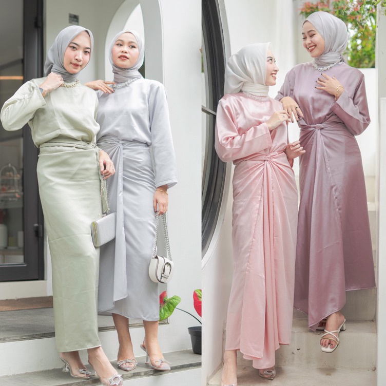 Jual INNER KAFTAN TUNIC ROK LILIT INNER LENGAN PANJANG INNER DRESSINNER ...