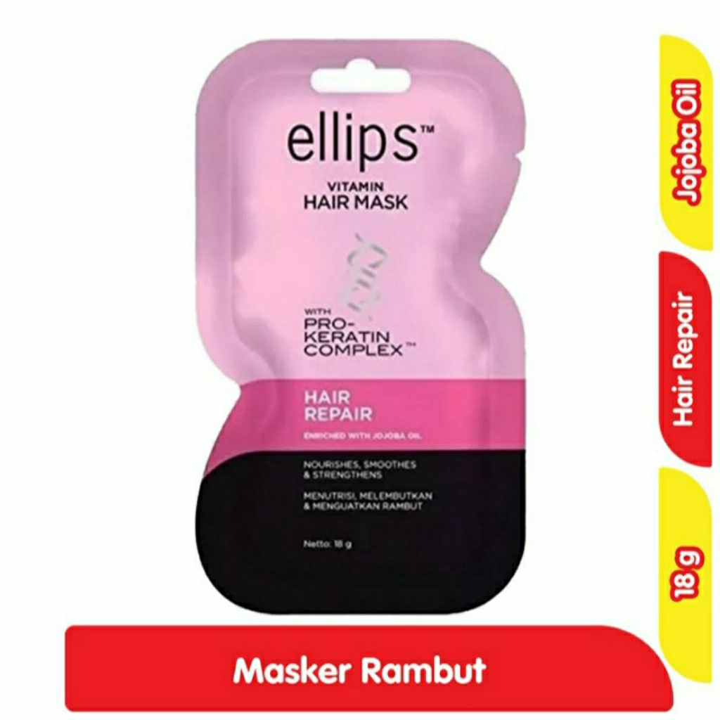 Jual Ellips Masker Rambut Hair Repair Sachet 18g | Shopee Indonesia