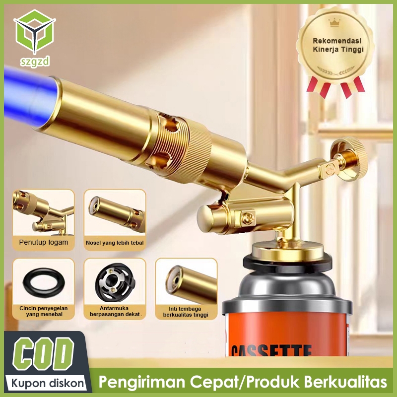Jual Szgzd Portable Kepala Gas Torch BBQ Blow Torch Flame Gun Kepala ...