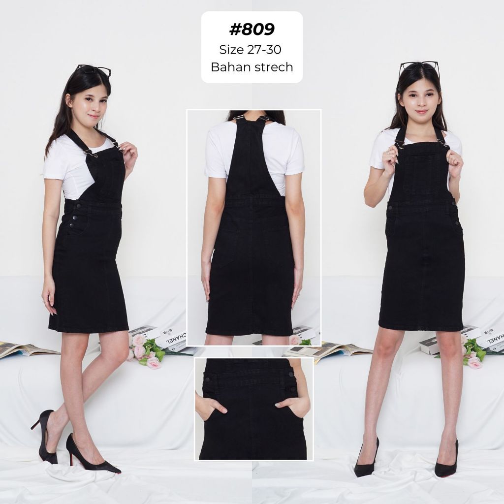 Jual Overall Jeans Wanita Korean Dress Overall Dress Korean Style Rok ...