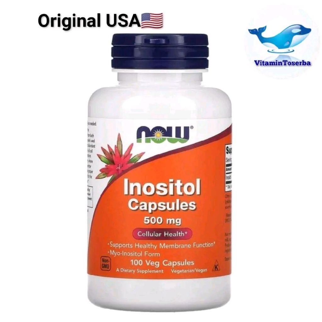 Jual Now Foods Inositol Capsules 500 mg / Choline & Inositol 100 Veg ...