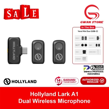 Hollyland Lark A1 Wireless Microphone Smartphone Android IPhone IPad Action Camera Laptop