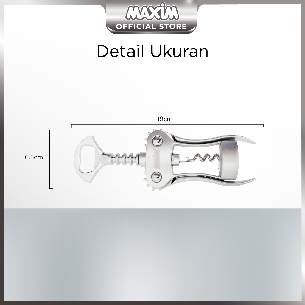 Jual Maxim Tools Professional Corkscrew Pembuka Tutup Botol | Shopee ...