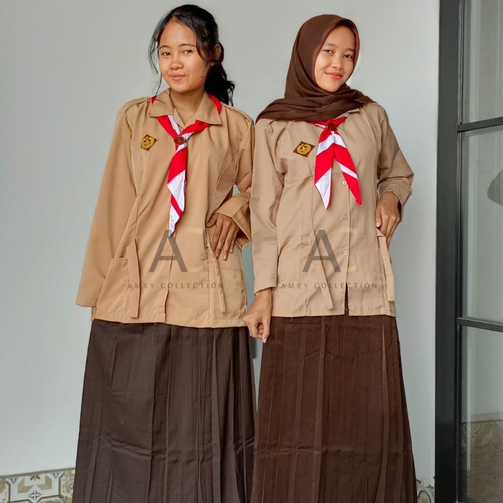 Jual Seragam Pramuka Baju Pramuka Model TALI Lengan Panjang Seragam ...