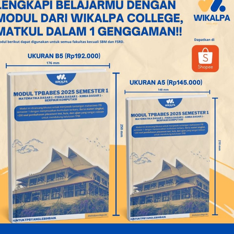 Jual KODE S69A Modul Materi dan Latihan Soal TPB Wikalpa College Untuk ...
