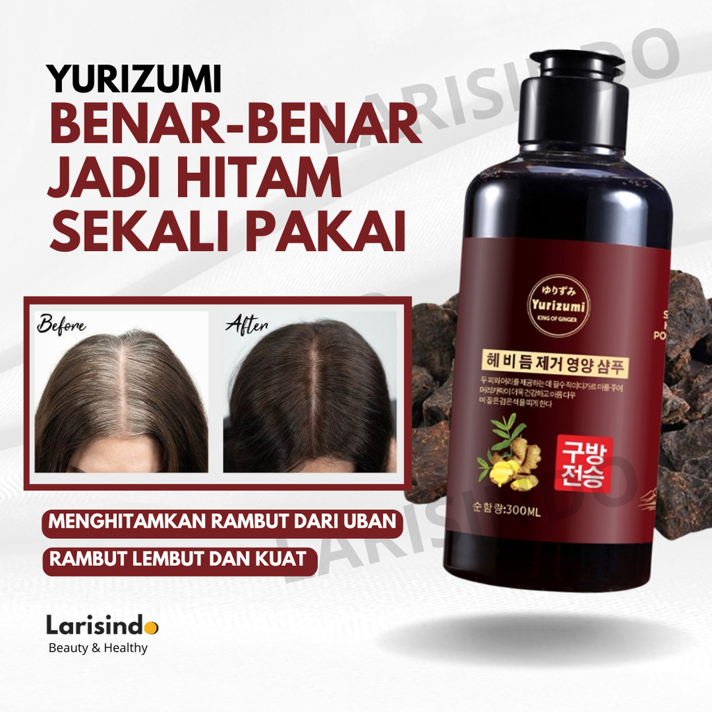 Jual Shampo Penghitam Rambut Uban Permanen Sampo Black Herbal Natural ...
