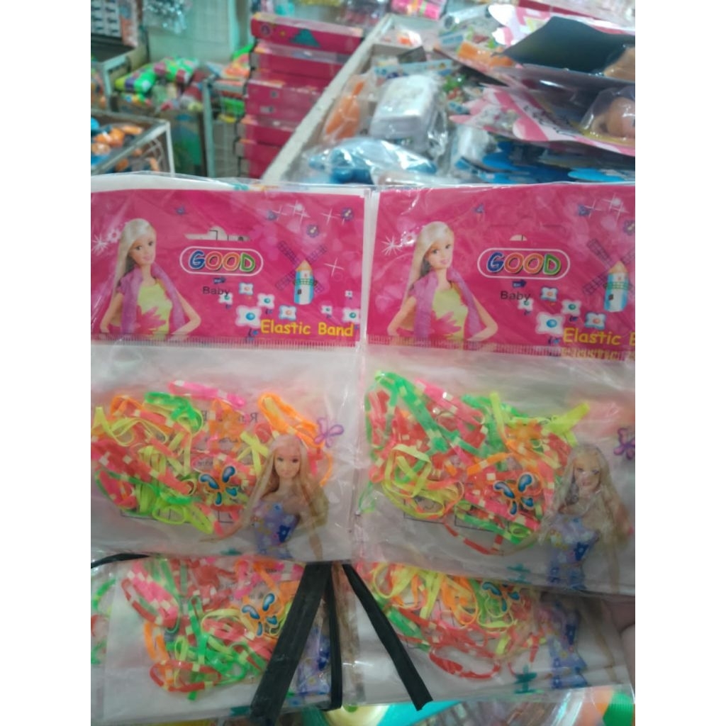 Jual ikat rambut karet barbie 1pak 12 bungkus | Shopee Indonesia