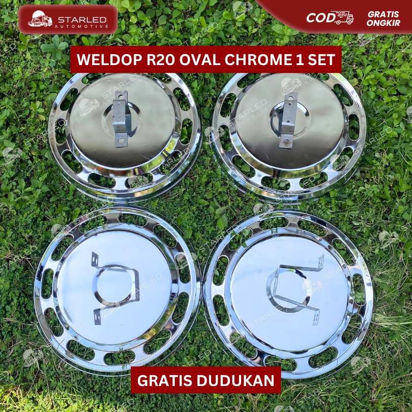 Jual Weldop Adiputro Ring 20 Chrome Bolong DENGAN PANGKON | Shopee ...