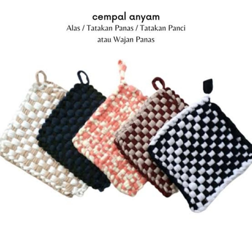 Jual Cempal Anyam - Tatakan Anti Panas - Cempal Kain Anyam - Alas ...