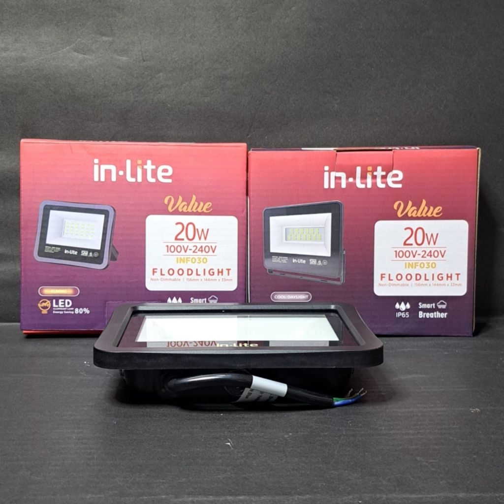 Jual LAMPU SOROT/FLOODLIGHT/LAMPU TEMBAK LED INLITE INF030 20 WATT ...