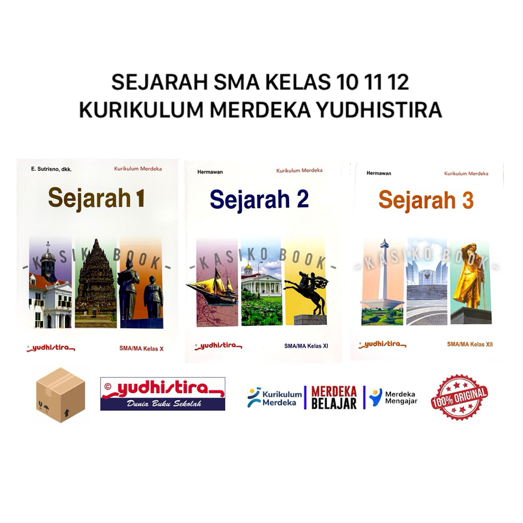 Jual ORIGINAL Buku SEJARAH Revisi SMA Kelas 1 2 3 / 10 11 12 Yudhistira ...