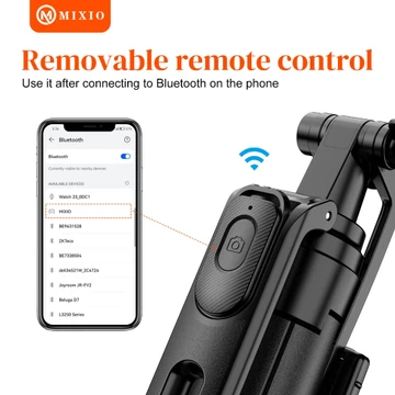 MIXIO A81 Quadpod 180CM Tripod Tongsis Bluetooth Premium Selfie Stick 1.8M