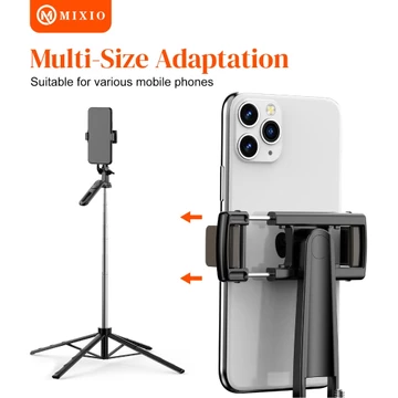 MIXIO A81 Quadpod 180CM Tripod Tongsis Bluetooth Premium Selfie Stick 1.8M