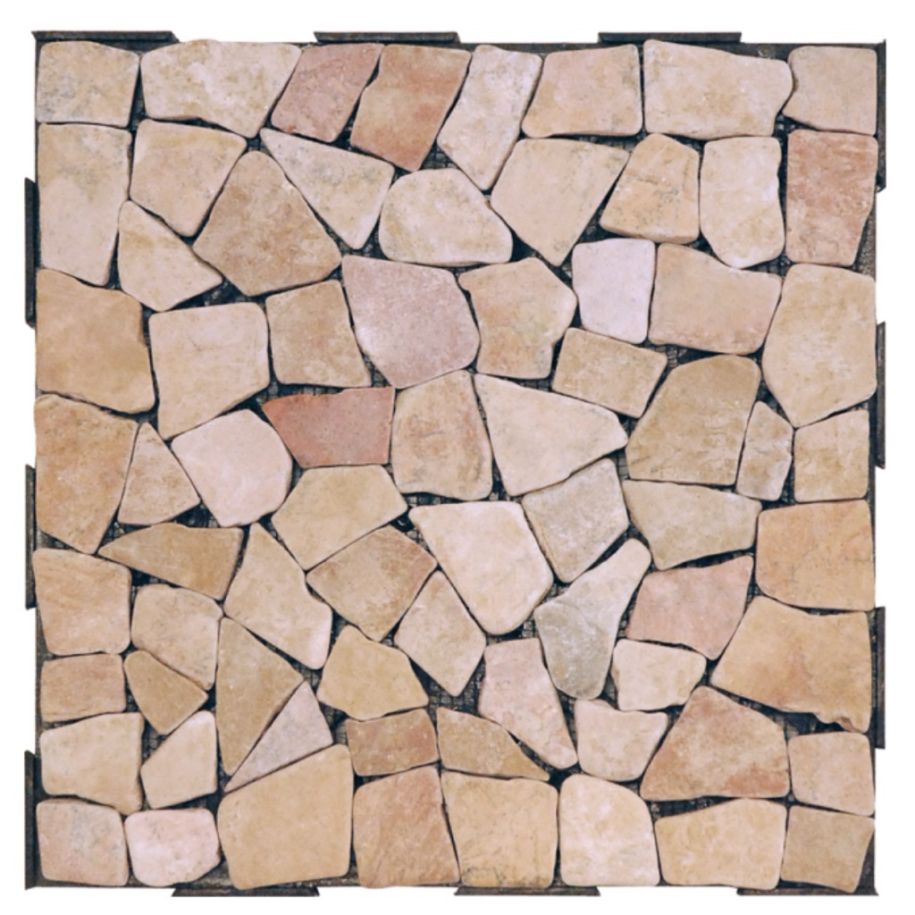 Jual Pink Decking Random Mosaik Acak Tile Batu Alam Marmer Mosaic Deck ...