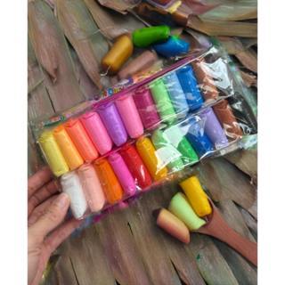 Jual (BARU!) CLAY ISI 24 WARNA-MAINAN CLAY ISI 24 WARNA-CLAY SLIME ISI ...