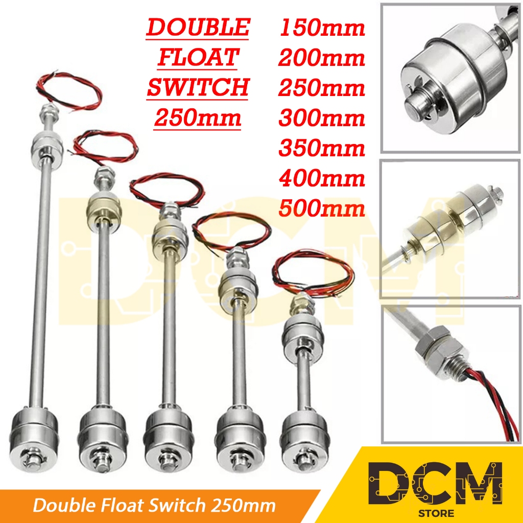 Jual Double Float Switch Dual Balls Stainless SUS Water Level Sensor ...