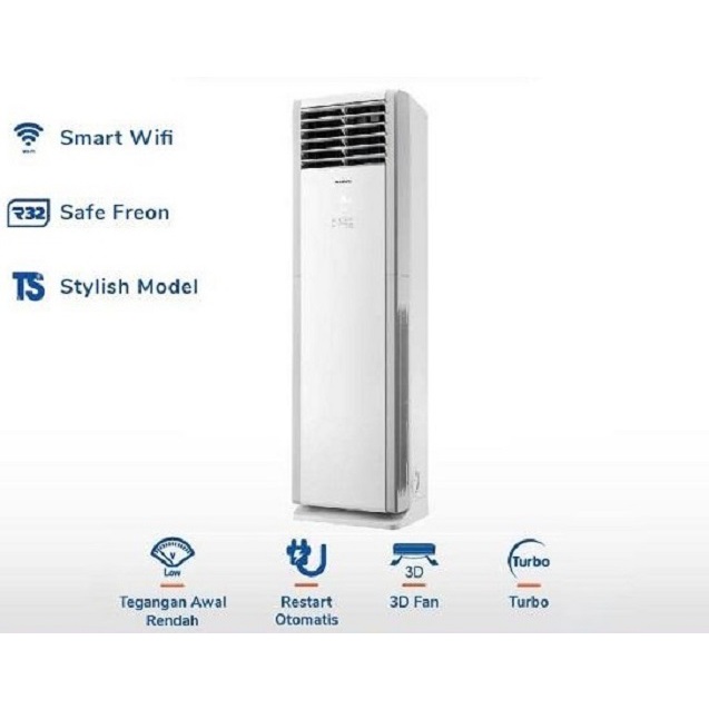 Jual GREE GVC-24TS (S) AC Deluxe Floor Standing Non-Inverter TS Series ...