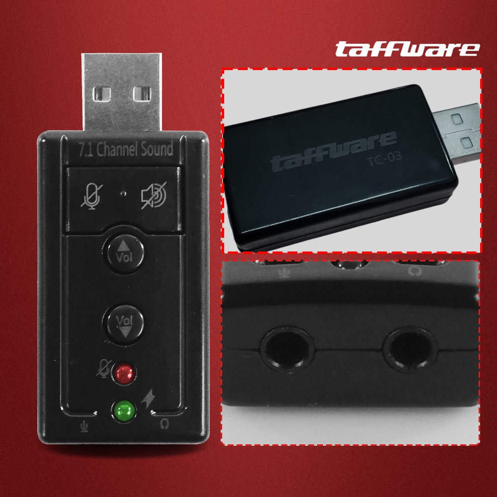 Jual Channel Sound Card Adapter USB Virtual 7.1 Channel Surround Audio ...