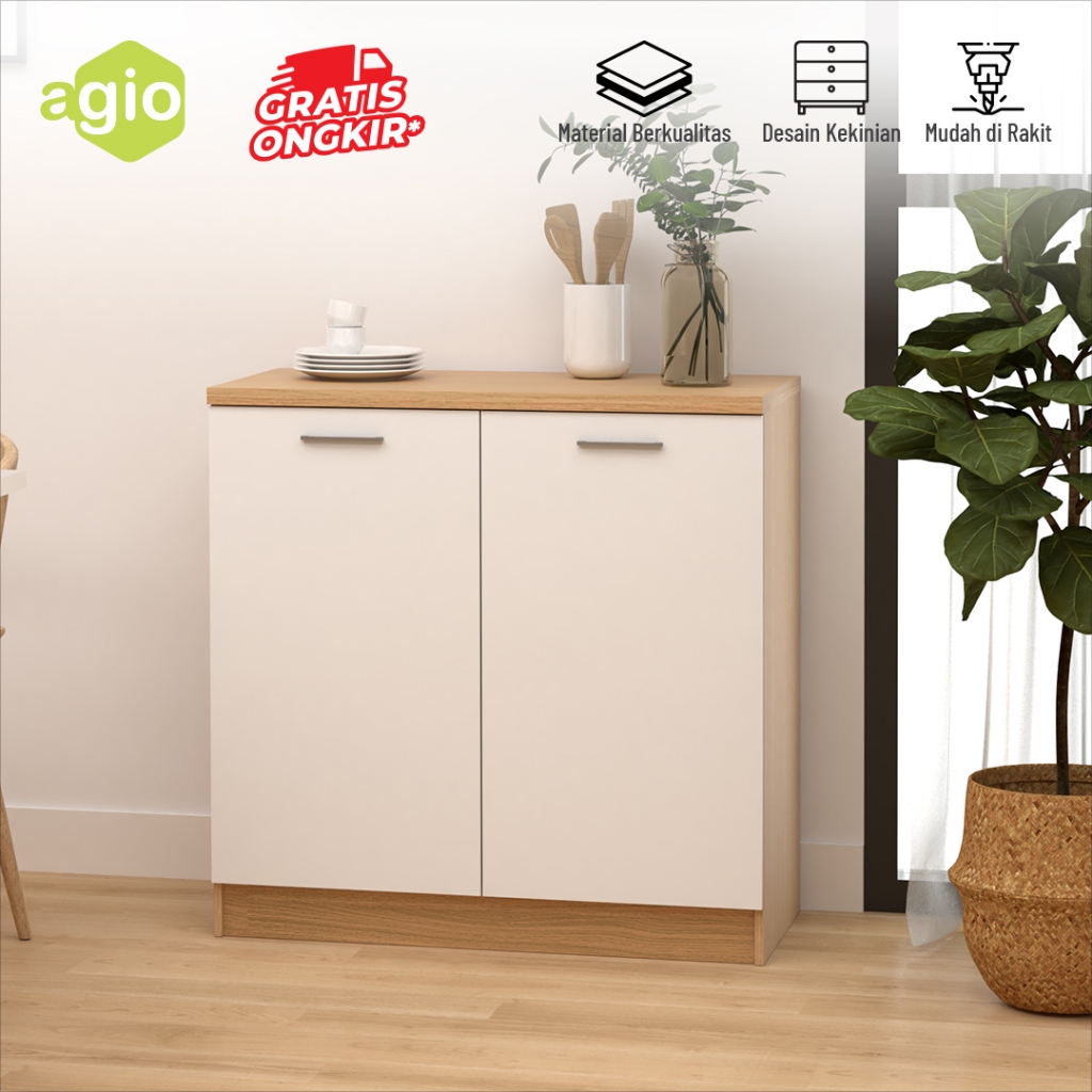 Oggi - Kitchen Set 2 Pintu / Rak Bawah Dapur / Agio Rea Kitchen Base 2D