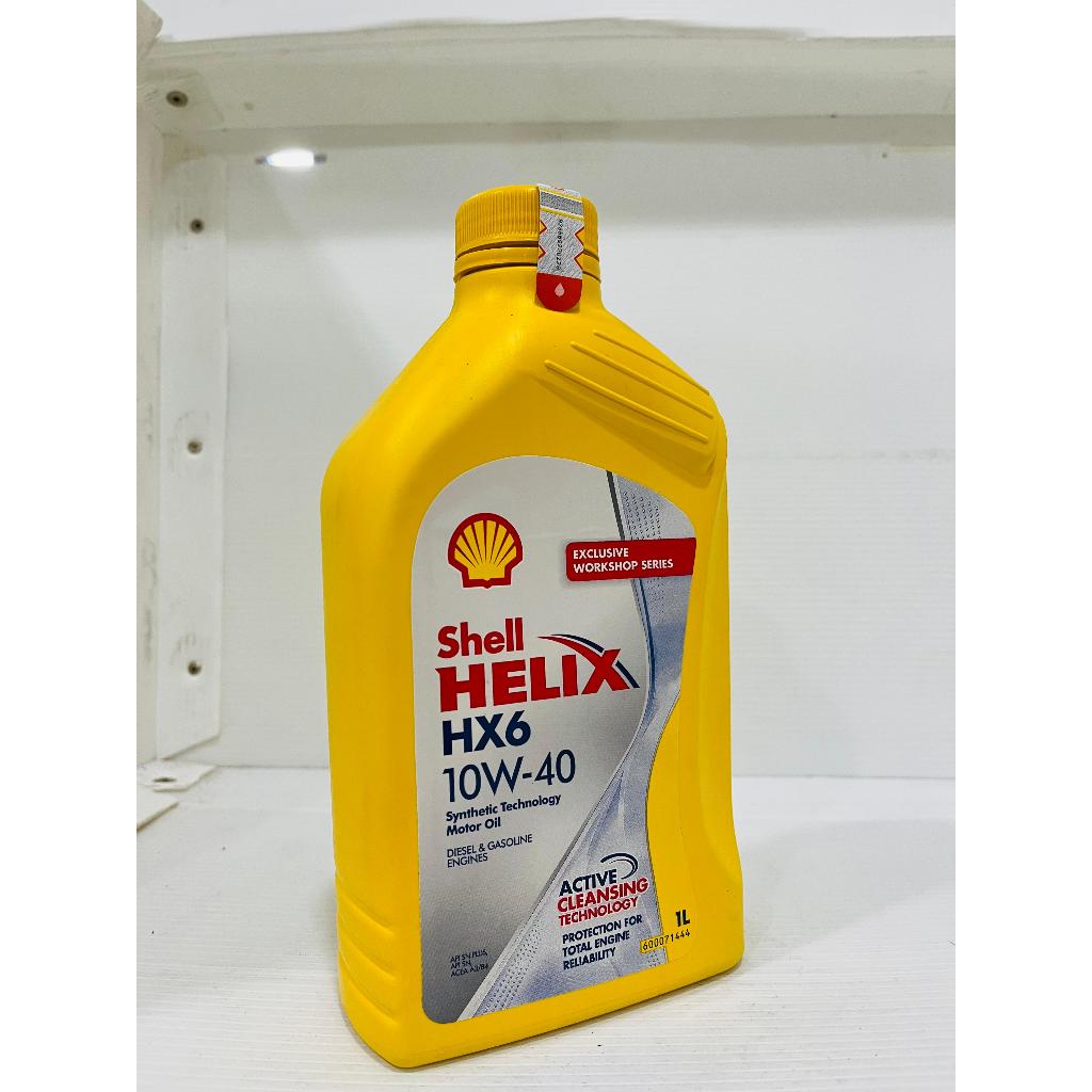 Jual SHELL HELIX HX6 1LITER 10W-40 PELUMAS DIESEL SHELL HX6 1000ML ...