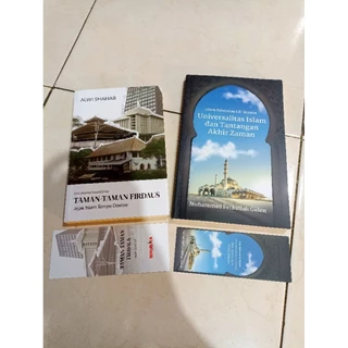 OBRAL BUKU MURAH ORIGINAL / BUKU BACAAN ISLAM / 1 PAKET 2 BUKU / TAMAN-TAMAN FIRDAUS / UNIVERSALITAS ISLAM DAN TANTANGAN AKHIR ZAMAN / BEST SELLER / SEJARAH ISLAM / SASTRA / FILSAFAT / AGAMA / MUHAMMAD FETHULLAH GULEN / ALWI SHAHAB /