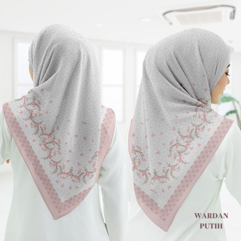 Shof4 Fashion - Hijab Segi Empat Voal Motif Laser Cut Series Wardan - foto 3