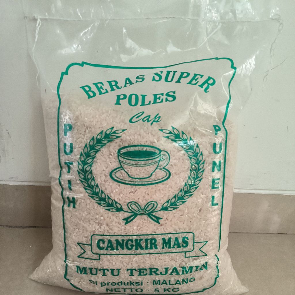 Jual BERAS 5kg CAP CANGKIR MAS / BERAS SUPER 5kg / Beras Murah Malang